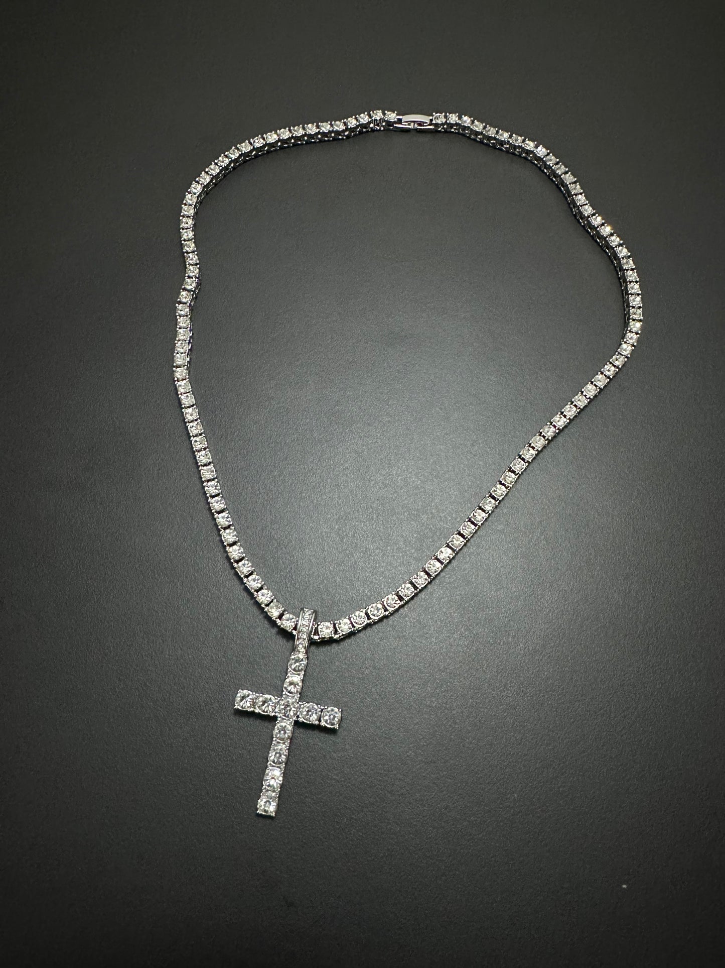 Colier Cross Silver