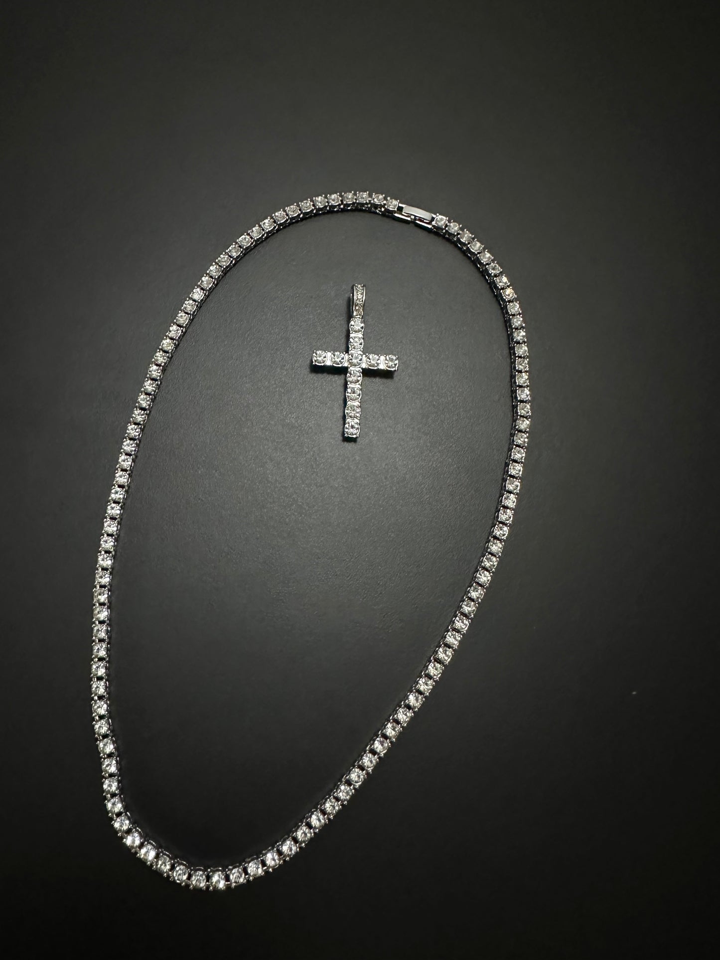 Colier Cross Silver