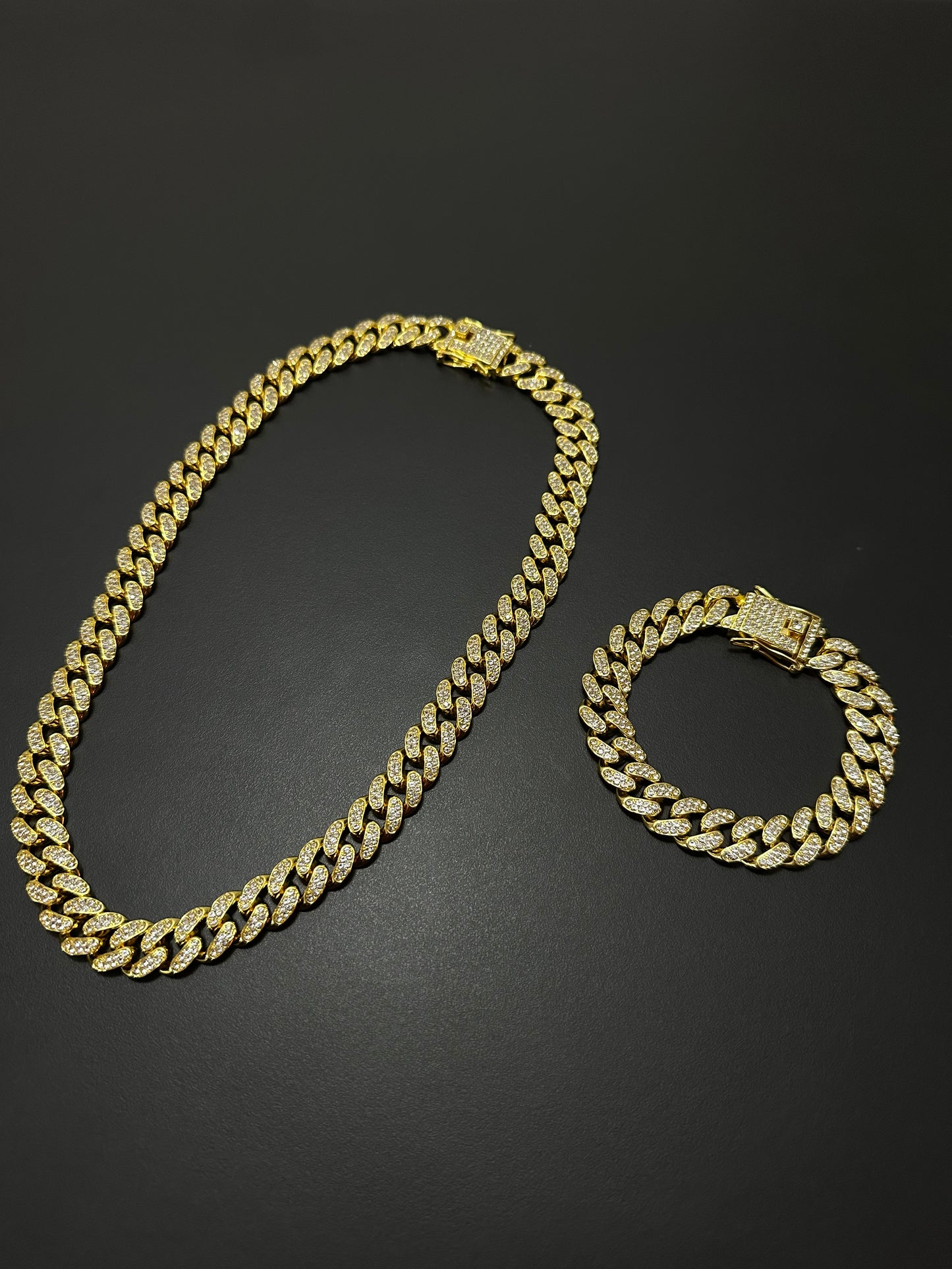 Set Cuban Gold Brățară+Colier